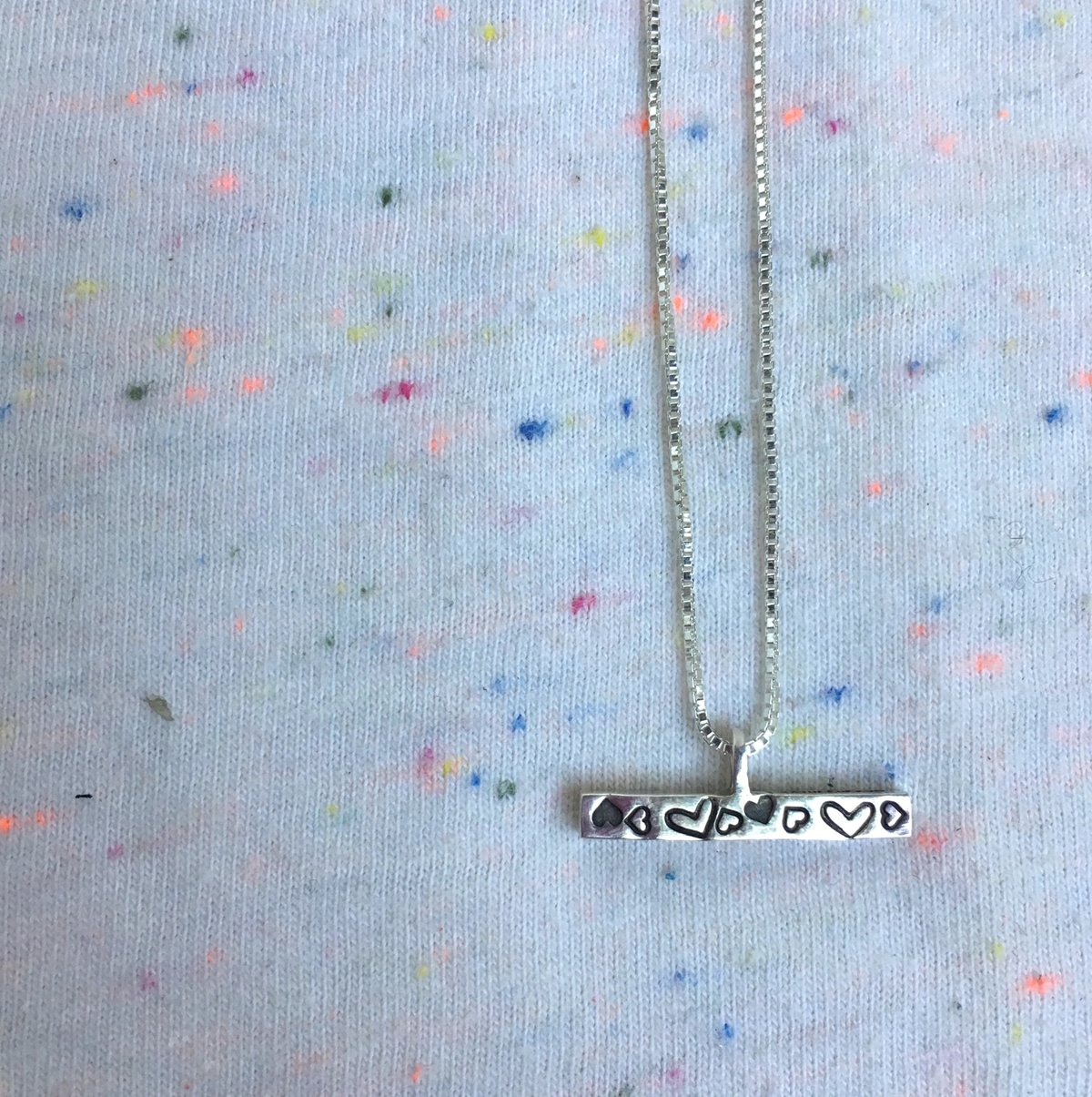 Image of T bar necklace