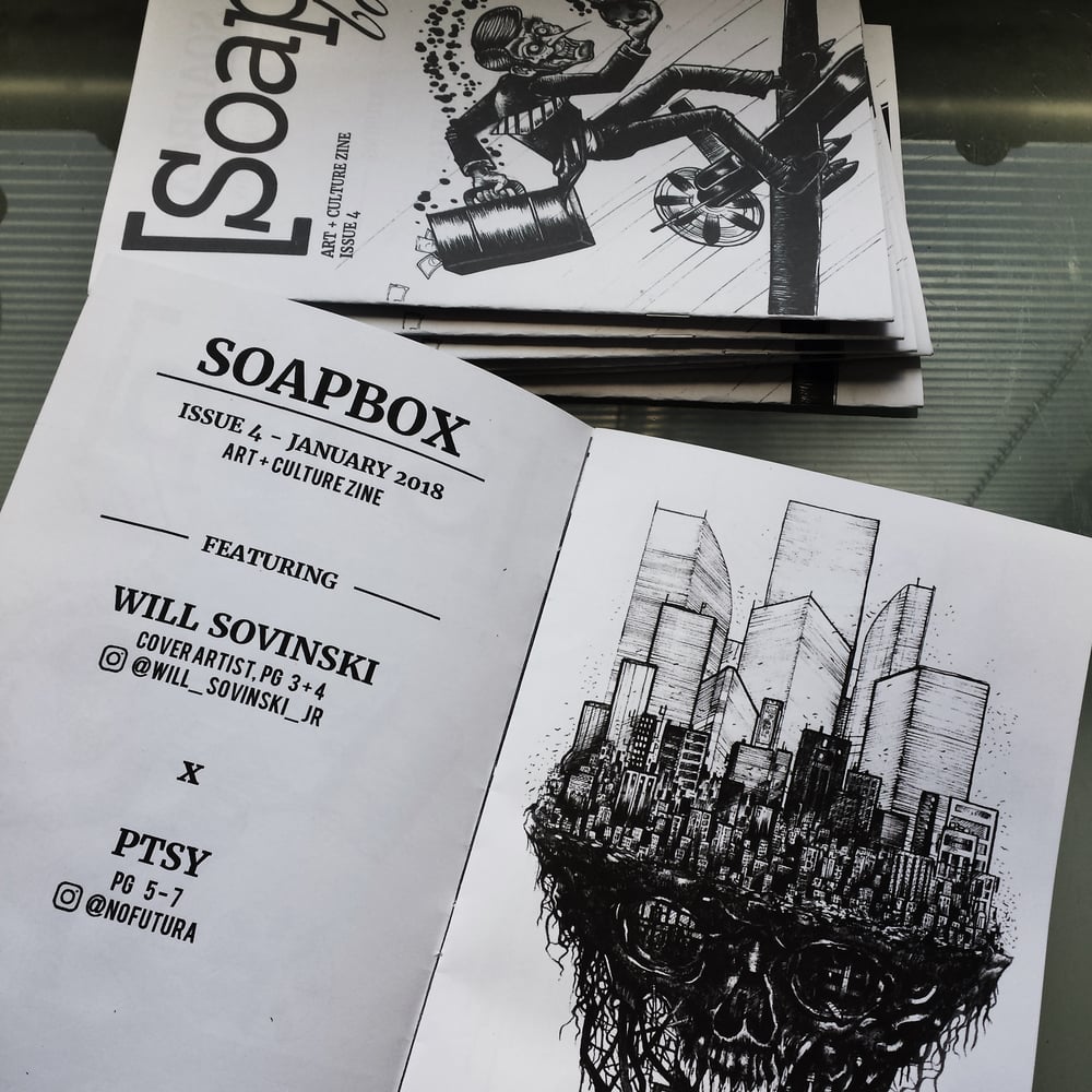 Image of SOAPBOX 4 Split Will Sovinski Art Zine
