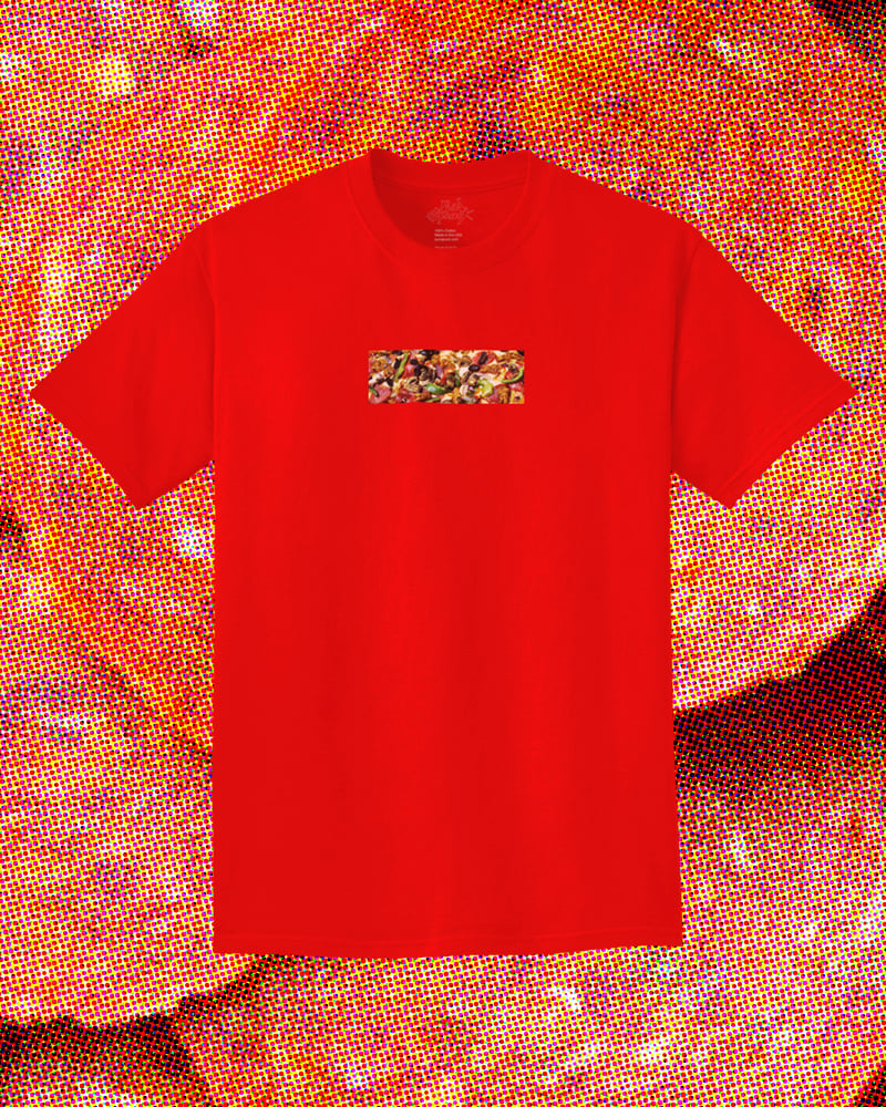 pink box logo tee