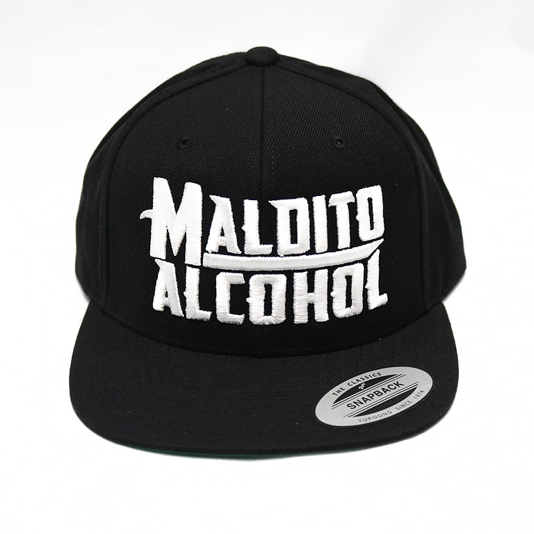 Image of Maldito Alcohol Snapback Hat - Black