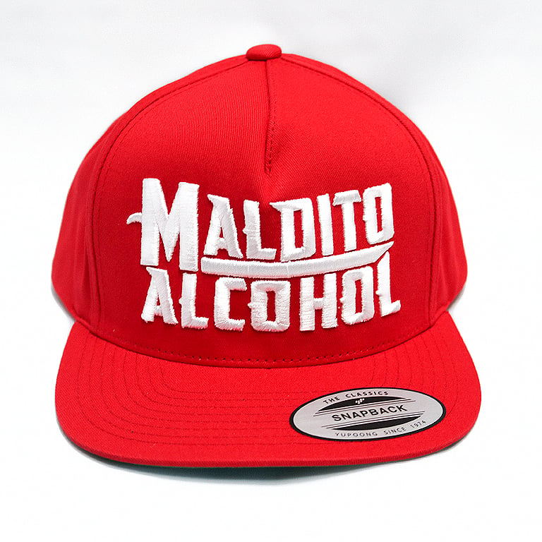 Image of Maldito Alcohol Snapback Hat - Red