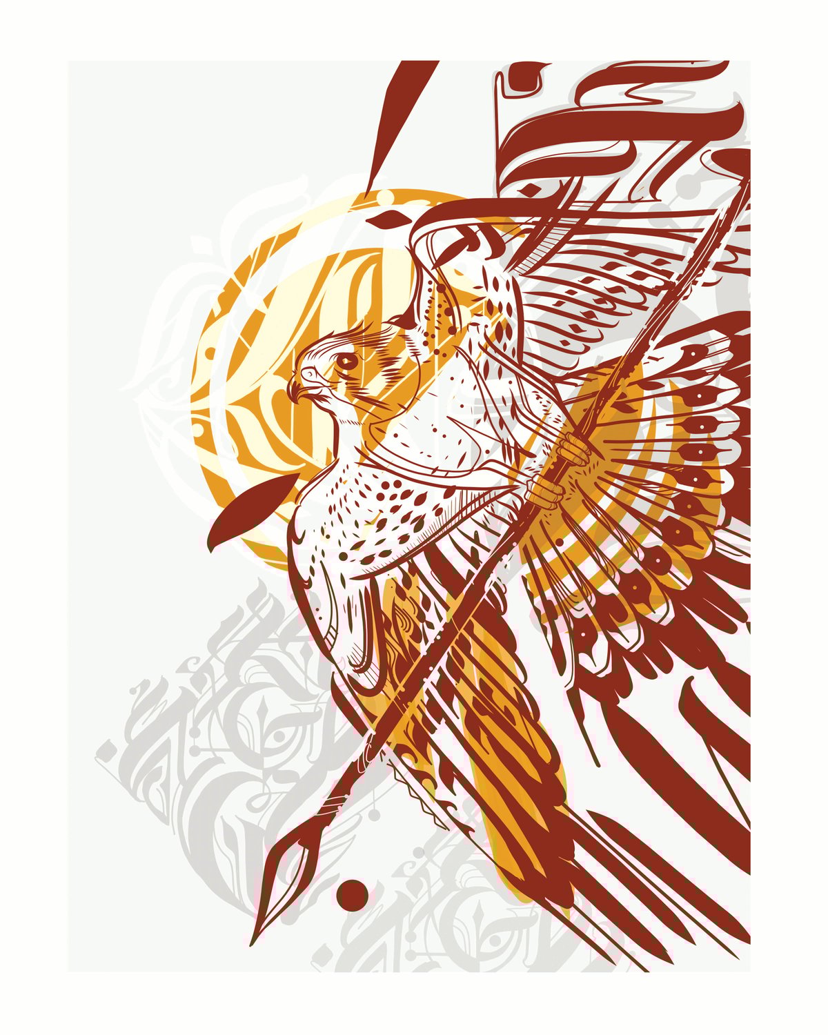 Image of Kahu print 16 x 20