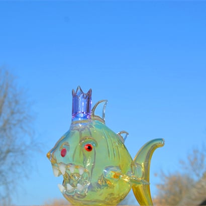 Image of Fumed Shark Rig with SOL perc 14.5mm Joint