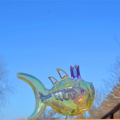Image of Fumed Double Wall Shark Rig 14.5mm Joint