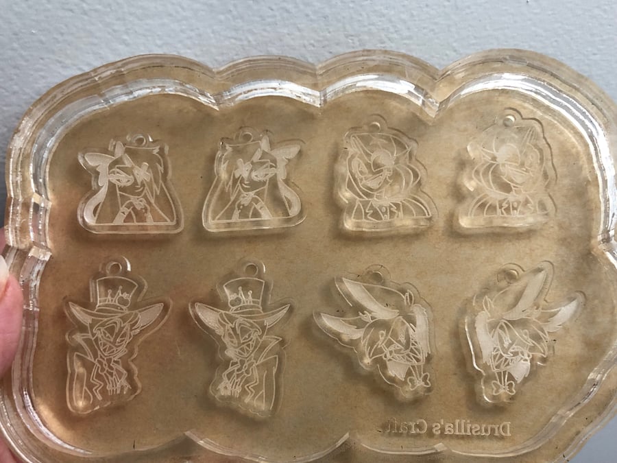 Image of Hotel of Sinners Earring Silicone Mold