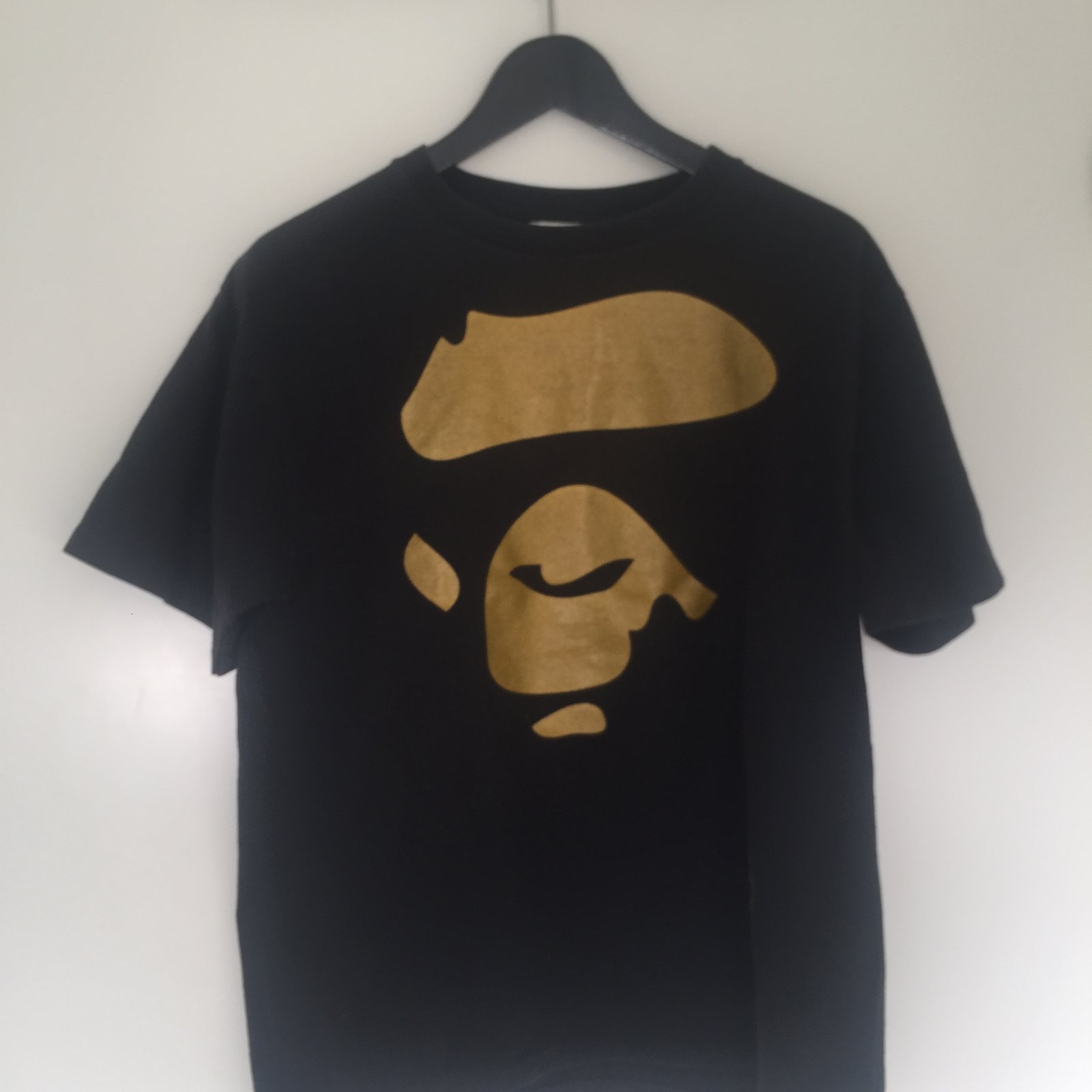 gold bape shirt