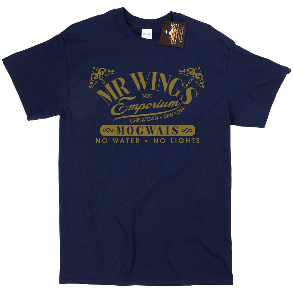 Image of Mr Wings Emporium T-shirt - Gremlins Inspired