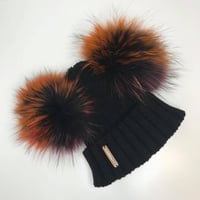Image 4 of Black Double Pomskii Hat