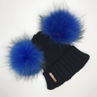 Image 5 of Black Double Pomskii Hat