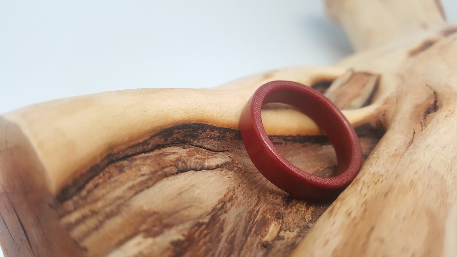 Image of Red Micarta ring