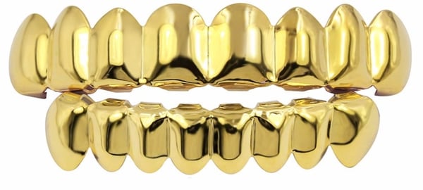 Image of Top and Bottom Gold Grillz