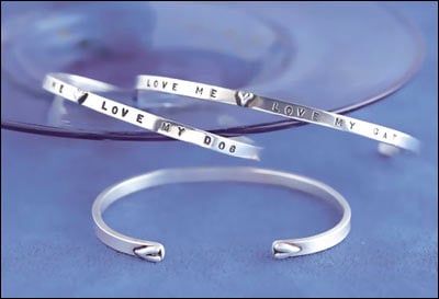 Image of "Love Me Love My Cat" Sterling Bracelet