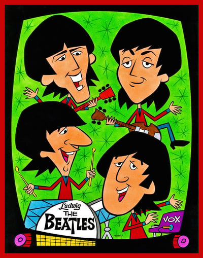 Image of THE BEATLES 11x14 PRINT