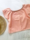 Apricot Vintage Fabric T Top sizes 12 & 14 with Free Postage 