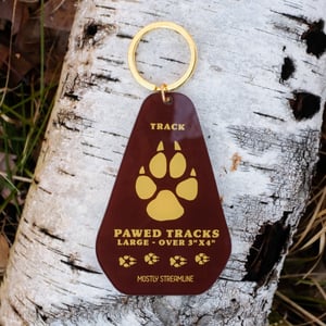 Wolf Track Keychain