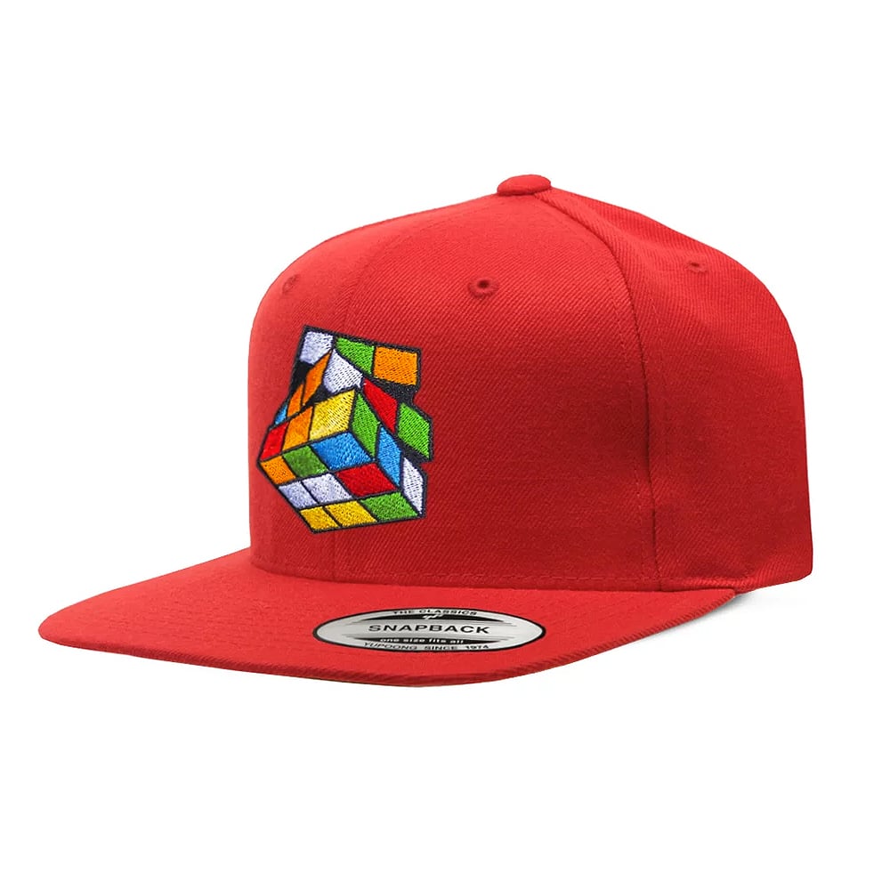 Image of Red Rubik's Snapback