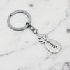 Personalised Pineapple Sterling Silver Keychain