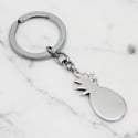 Pineapple Sterling Silver keychain