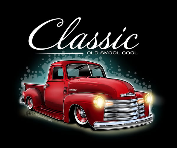 Image of Classic Ol Skool First Series Pickup Red