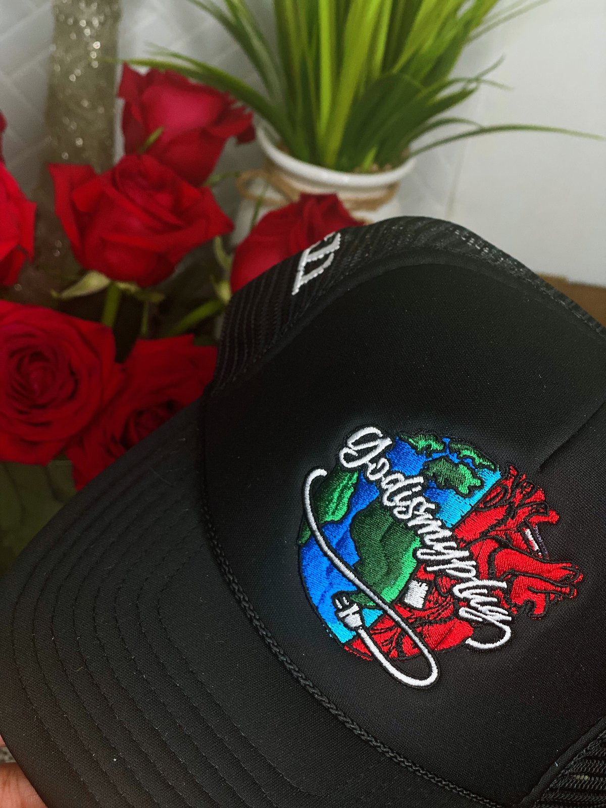 SOLID BLACK TRUCKER HAT | GODISMYPLUG
