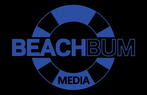 Image of Turquoise Beach Bum Media Sticker