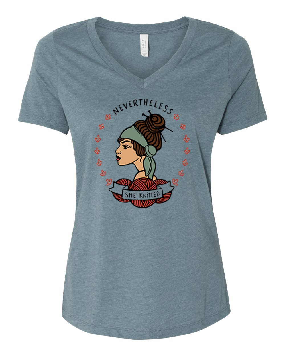 Image of Nevertheless She Knitted Relaxed Fit VNeck