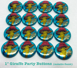 Giraffe Party - CLEARANCE - Buttons