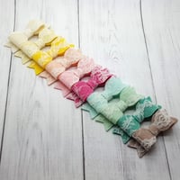 Image 3 of CHOOSE YOUR COLOUR - Lace Felt Bow (2.5") - Choice of 24 Colours