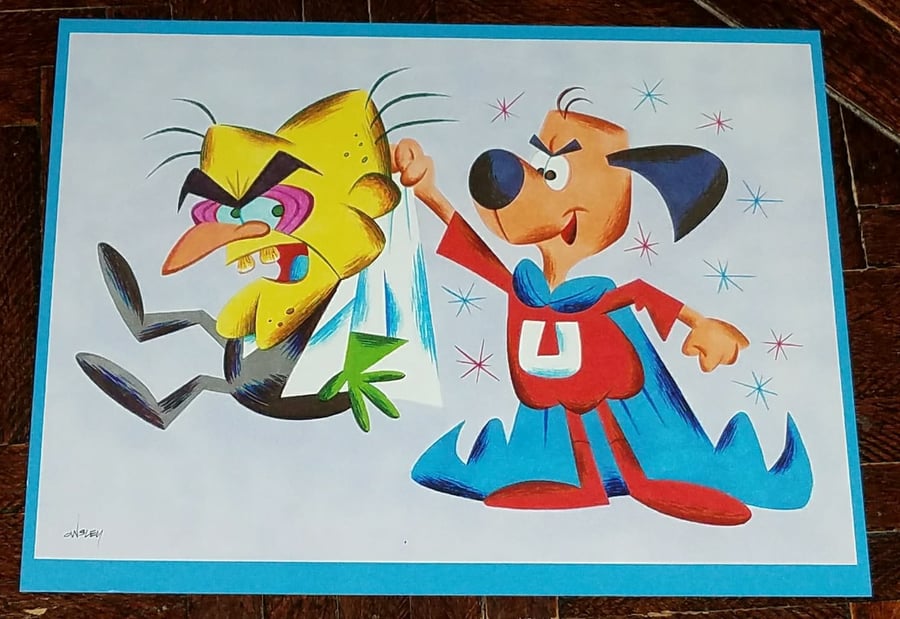 Image of UNDERDOG and SIMON BAR SINISTER 8.5x11 PRINT