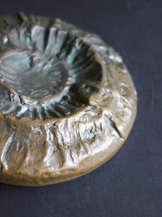 Image of Circular Bronze Door Handle 1960s