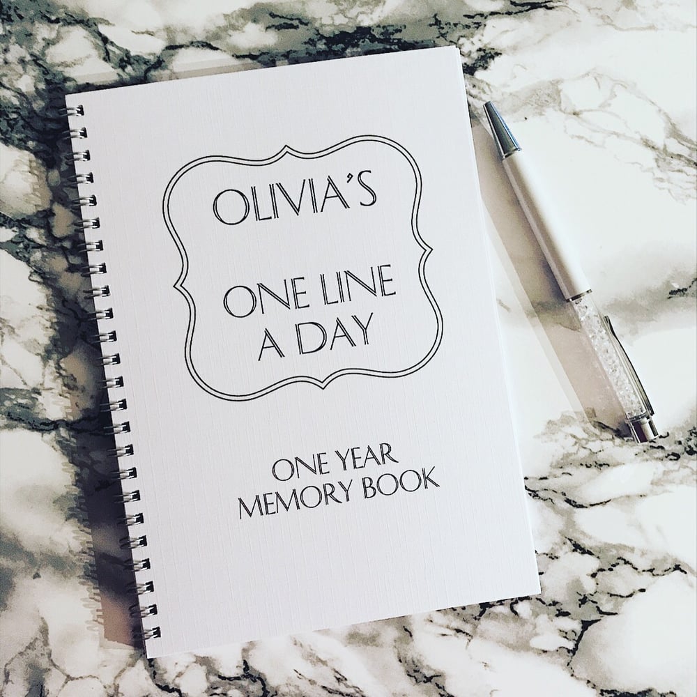 Image of Personalised One Line a Day, One year Memory Book