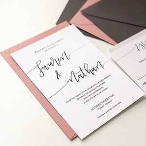 Image of Lauren Calligraphy Invitation Suite