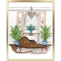 Leopard Chaise
