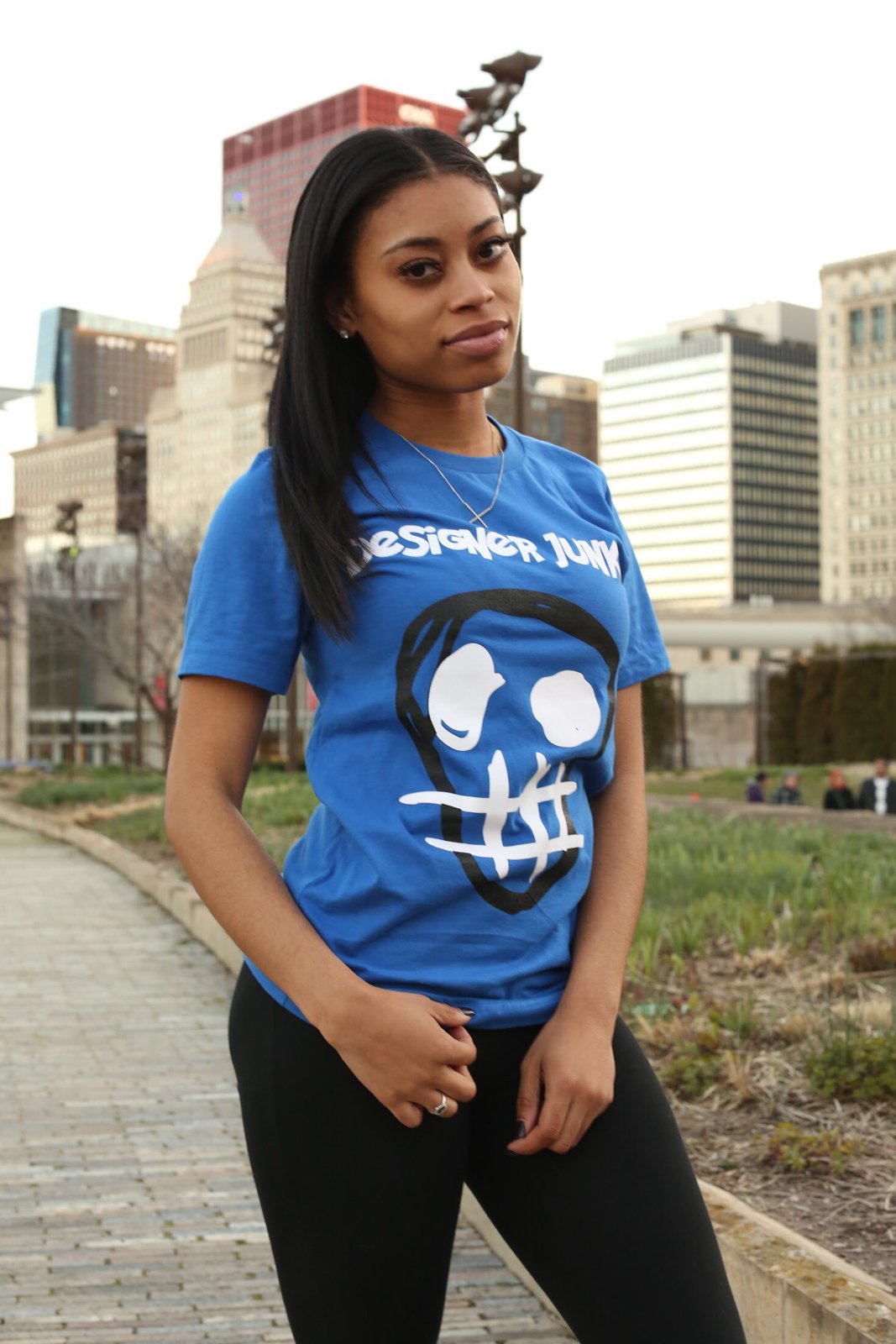 Royal blue designer cheap t shirt