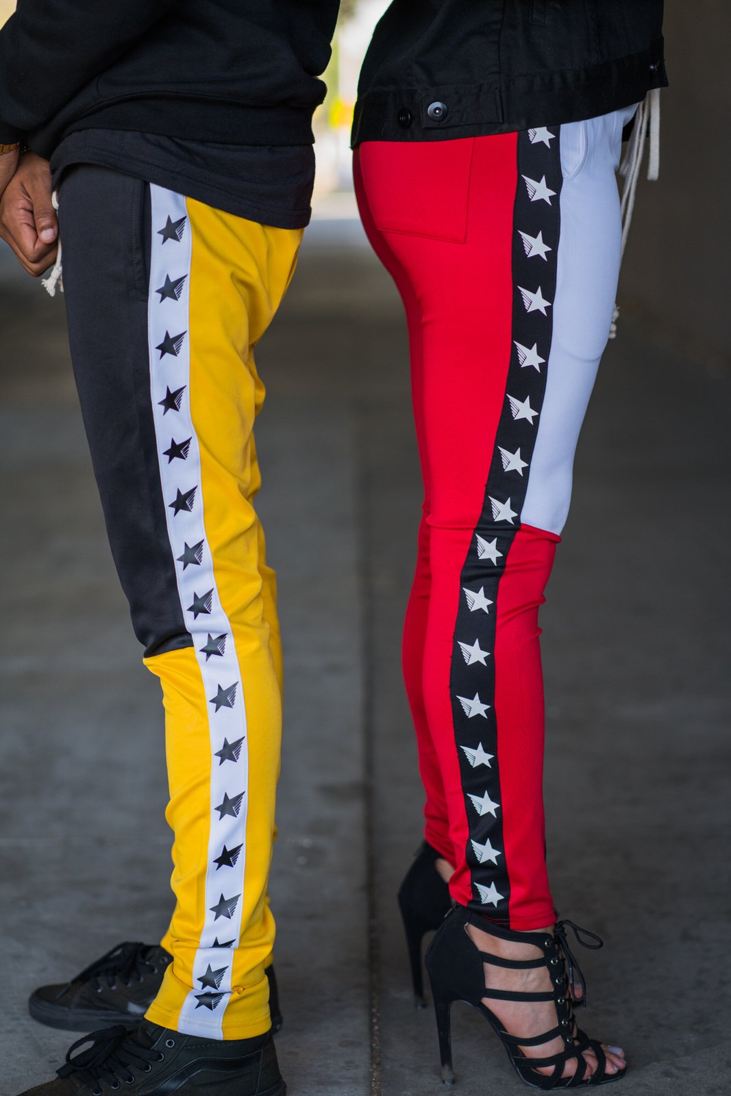 2 tone track pants