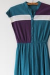 Image of SOLD Colourblock Round Collared Dress