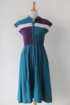 Image of SOLD Colourblock Round Collared Dress