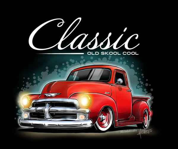 Image of Classic 54 pickup red