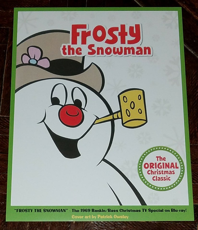 FROSTY THE SNOWMAN 8.5x11 BLU-RAY COVER ART PRINT - RANKIN/BASS