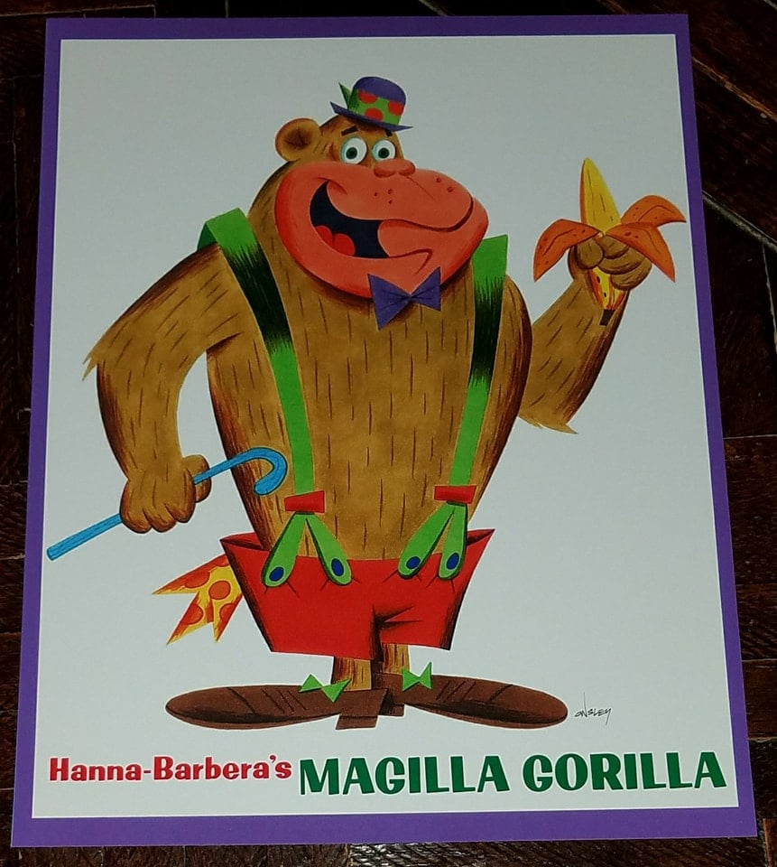 Image of MAGILLA GORILLA 8.5x11 "LITTLE GOLDEN BOOK" TRIBUTE print