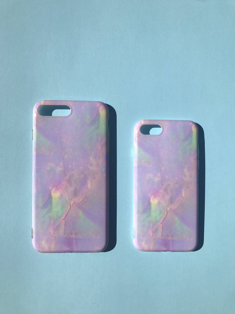 Image of "Darling" Rainbow Marble Iphone case