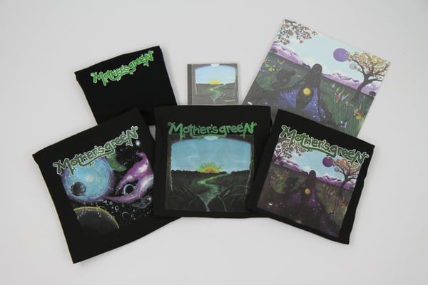 Image of MOTHER'S GREEN swimming in the sun vinyl 180g/cd combo pack with tshirt of your choice