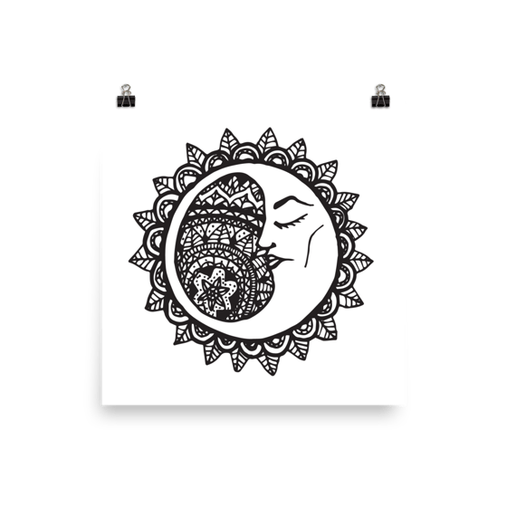 Image of Moon Mandala Print