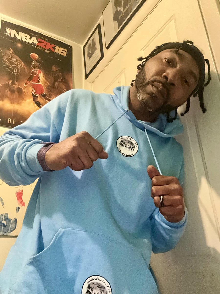 Image of Skyzone.Society Carolina Blue Logo Hoodie