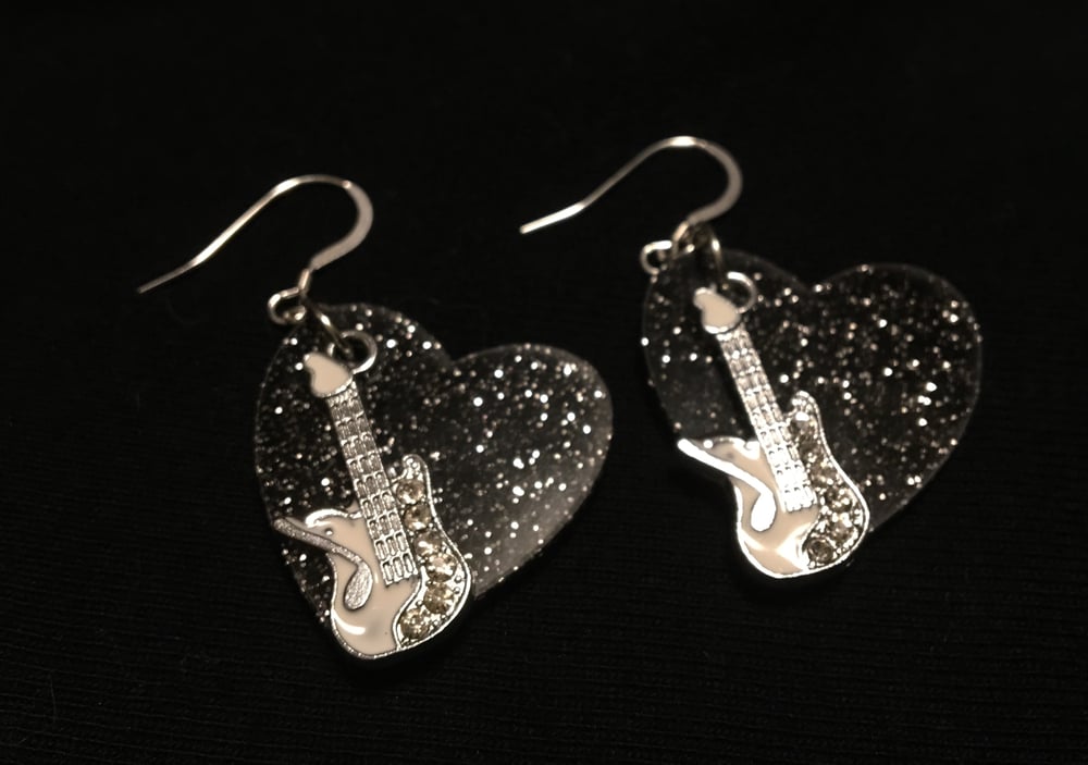 Image of Guitar Heart earrings