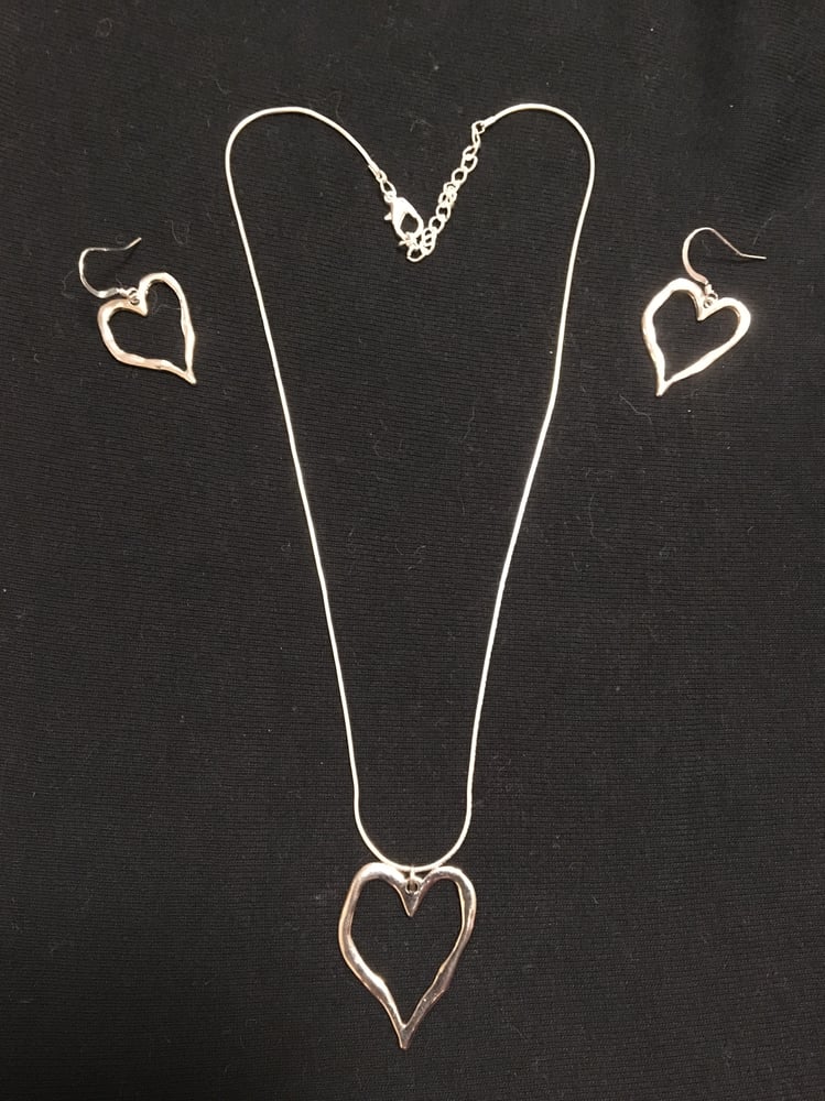 Image of Silver Hearts set