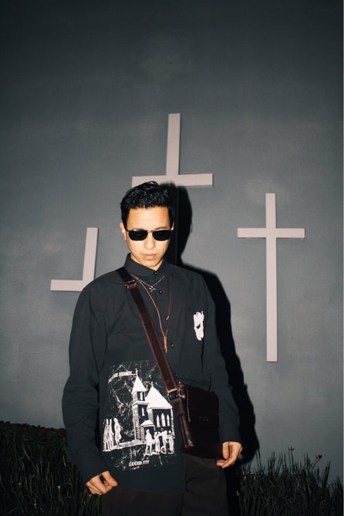 Image of CHURCH & STATE BUTTON UP - BLACK
