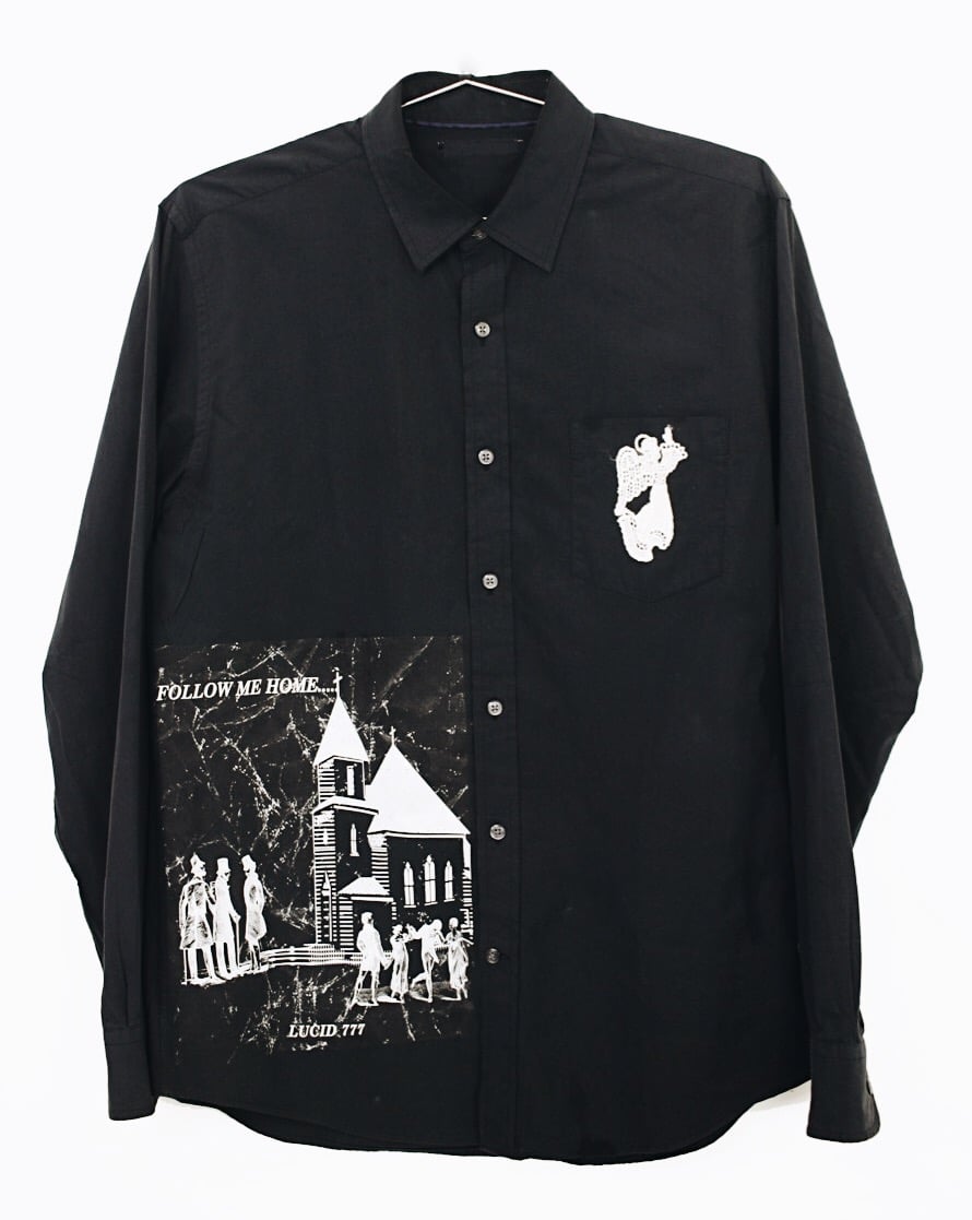 Image of CHURCH & STATE BUTTON UP - BLACK