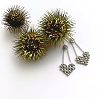 Image 3 of Boucles d'oreilles coeur argent