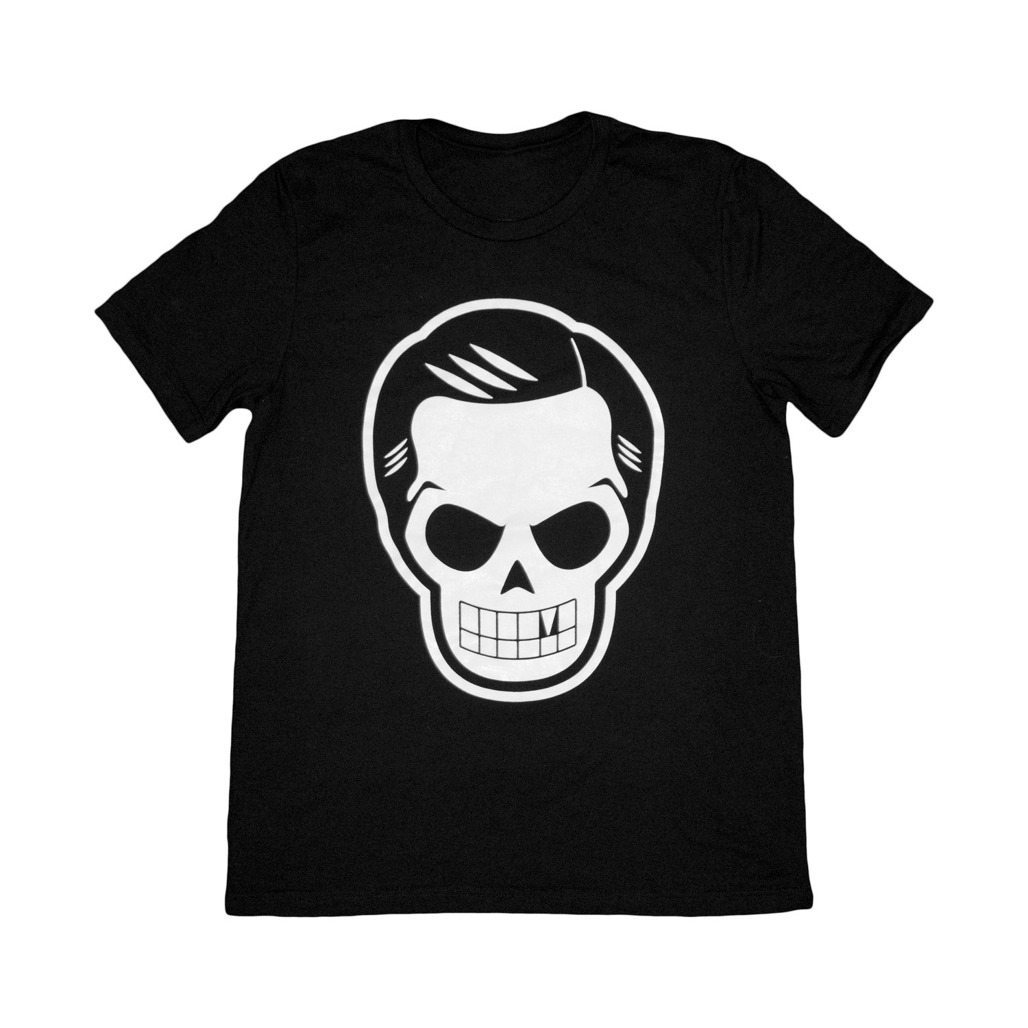 Image of Skull Logo Tee in Black/White
